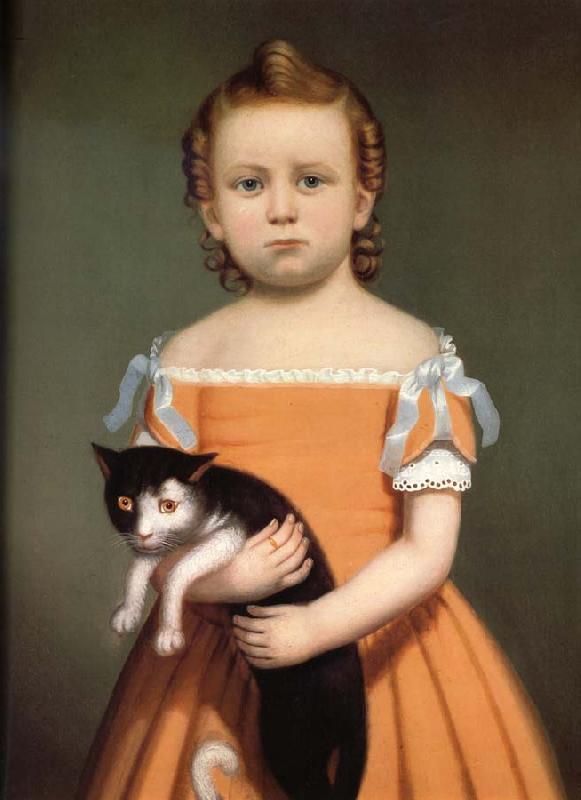 William Thompson Bartoll Gril and Cat